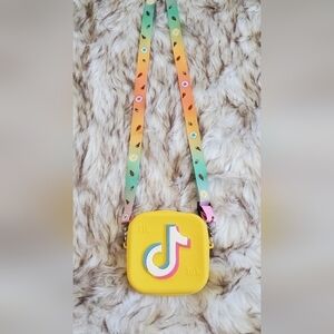 TikTok Jelly Purse.  size 5.5" x 5.5 ” Yellow 🌴
